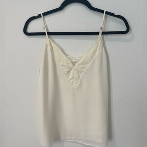 Ivory lace trimmed camisole